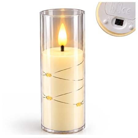 Świeca elektryczna LED bezpłomieniowa 17,5 cm