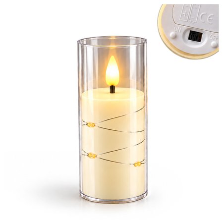 Świeca elektryczna LED bezpłomieniowa 15 cm