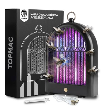 Lampa Owadobójcza UV Elektryczna Mocna na Owady TOPMAC