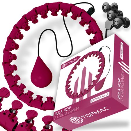 Bordo hula-hop Smart Pro+ z masażem i obciążeniem – TopMac