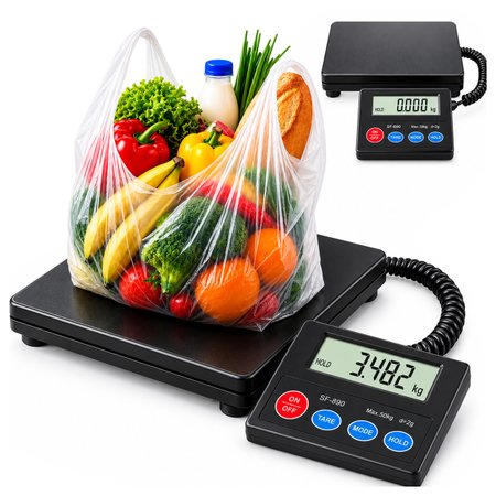 Elektroniczna waga sklepowa i magazynowa do 50 kg, LCD